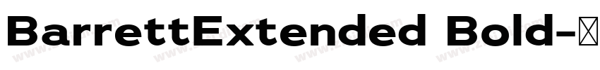 BarrettExtended Bold字体转换